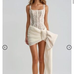 Bosede Bow Lace Corset Mini Dress Innovare Denim